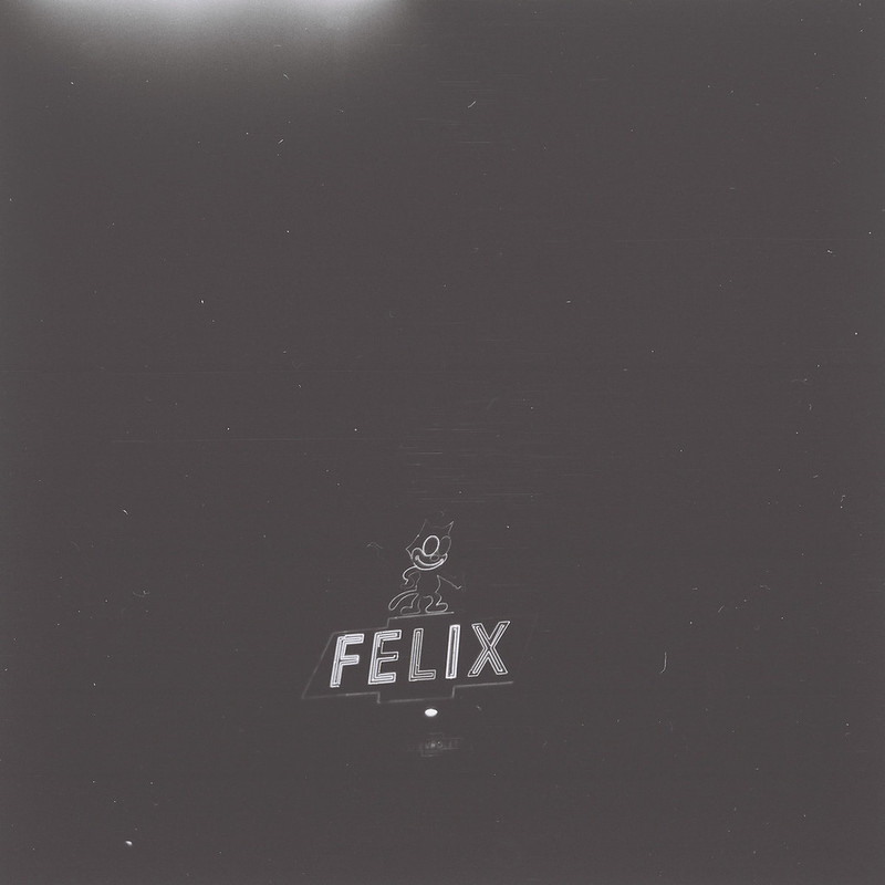 felix sign at night
